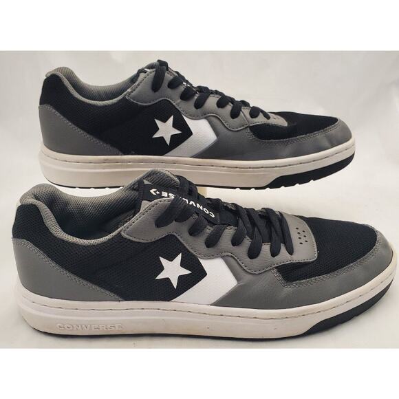 CONVERSE Rival Shoot For The Moon Low Top Sneaker Shoe 164893 Mens 10 Black/Gray - Picture 1 of 7